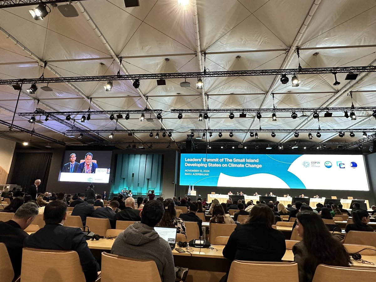 Simona Marinescu (@smarinescu_un) on Twitter photo Minister Cedric Schuster representing <a href="/samoagovt/">Government of Samoa</a> as <a href="/AOSISChair/">AOSIS</a> calls on <a href="/COP29_AZ/">COP29 Azerbaijan</a> Parties to accommodate the special needs of #SIDS amounting to USD 39 Bill per year within the #NCQG, a bare minimum to ensure these vulnerable nations can avoid a climate catastrophe. This needs Minister Cedric Schuster representing <a href="/samoagovt/">Government of Samoa</a> as <a href="/AOSISChair/">AOSIS</a> calls on <a href="/COP29_AZ/">COP29 Azerbaijan</a> Parties to accommodate the special needs of #SIDS amounting to USD 39 Bill per year within the #NCQG, a bare minimum to ensure these vulnerable nations can avoid a climate catastrophe. This needs