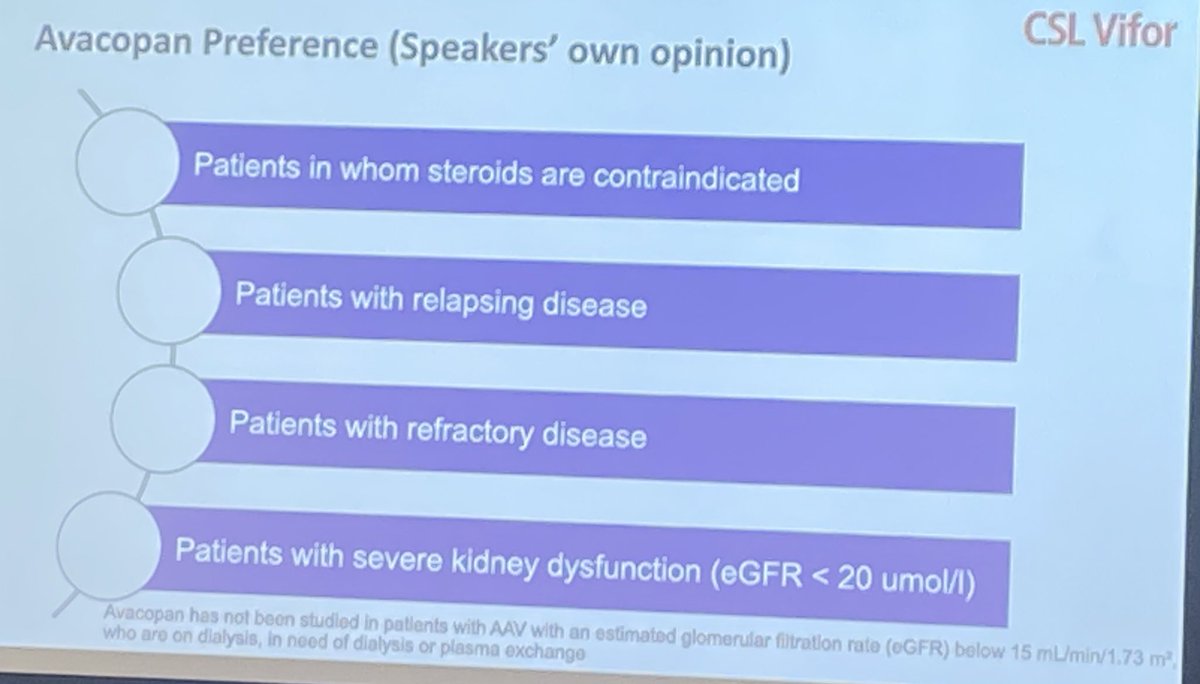 Sarah Dyball (@sarahdyball1) on Twitter photo ANCA vasculitis by <a href="/BrixSilke/">Silke R Brix</a> at Manchester’s <a href="/Man_R_A/">Manchester Rheumatology Afternoon</a>
✏️ Comparison of AAV guidelines
✏️ When to consider avacopan
✏️ Aim for improve function/ recovery, not just reduce damage ANCA vasculitis by <a href="/BrixSilke/">Silke R Brix</a> at Manchester’s <a href="/Man_R_A/">Manchester Rheumatology Afternoon</a>
✏️ Comparison of AAV guidelines
✏️ When to consider avacopan
✏️ Aim for improve function/ recovery, not just reduce damage