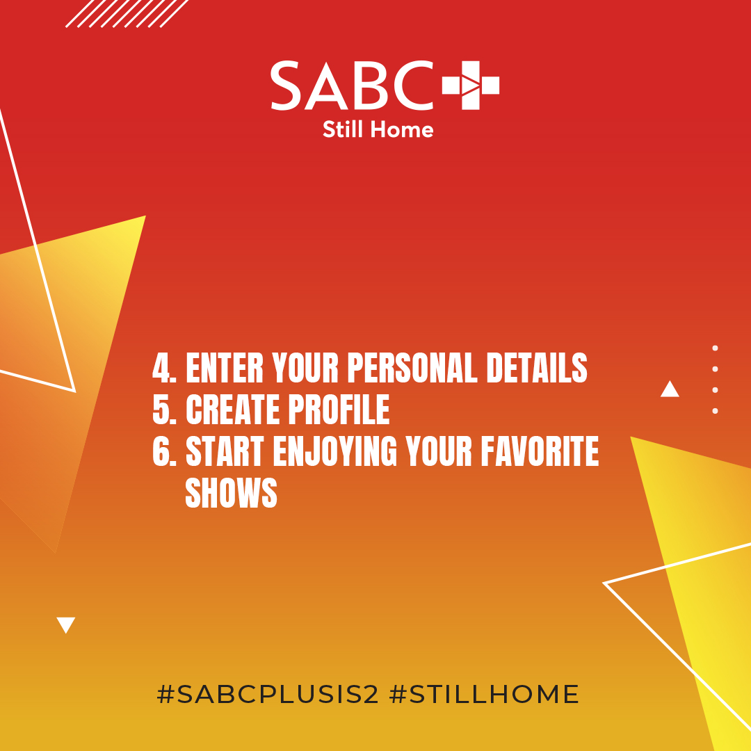 SABCPlus's tweet photo. New to SABC Plus?
We've got you covered with our #How2 guide!
#SABCPlusIs2
#How2SABCPlus
#StillHome https://t.co/S44v0lUvJk
