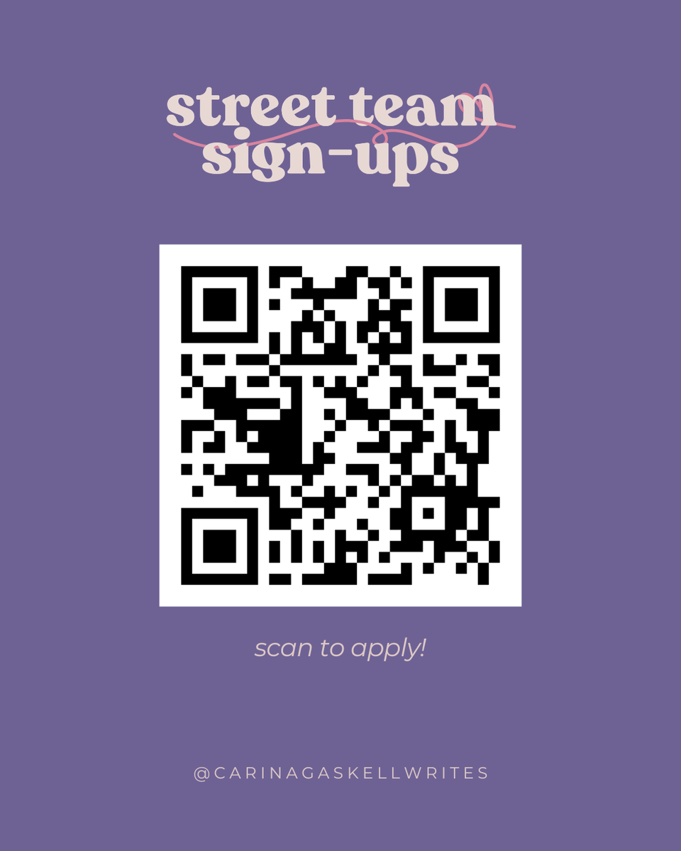 cgaskellwrites's tweet photo. 🚨 icymi: i'm looking for new street team members! 

- get early access to new releases
- connect with fellow romance readers
- enjoy exclusive goodies
- and more!

scan the qr to apply :)

#booktwtph #booktwt #romancetwt https://t.co/B4QFfUR9Rl