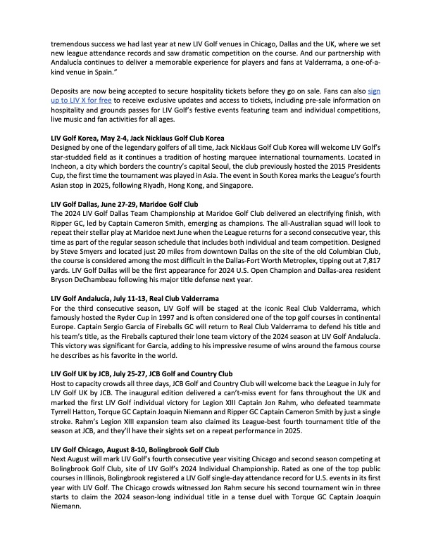 LIV Golf Communications tweet media