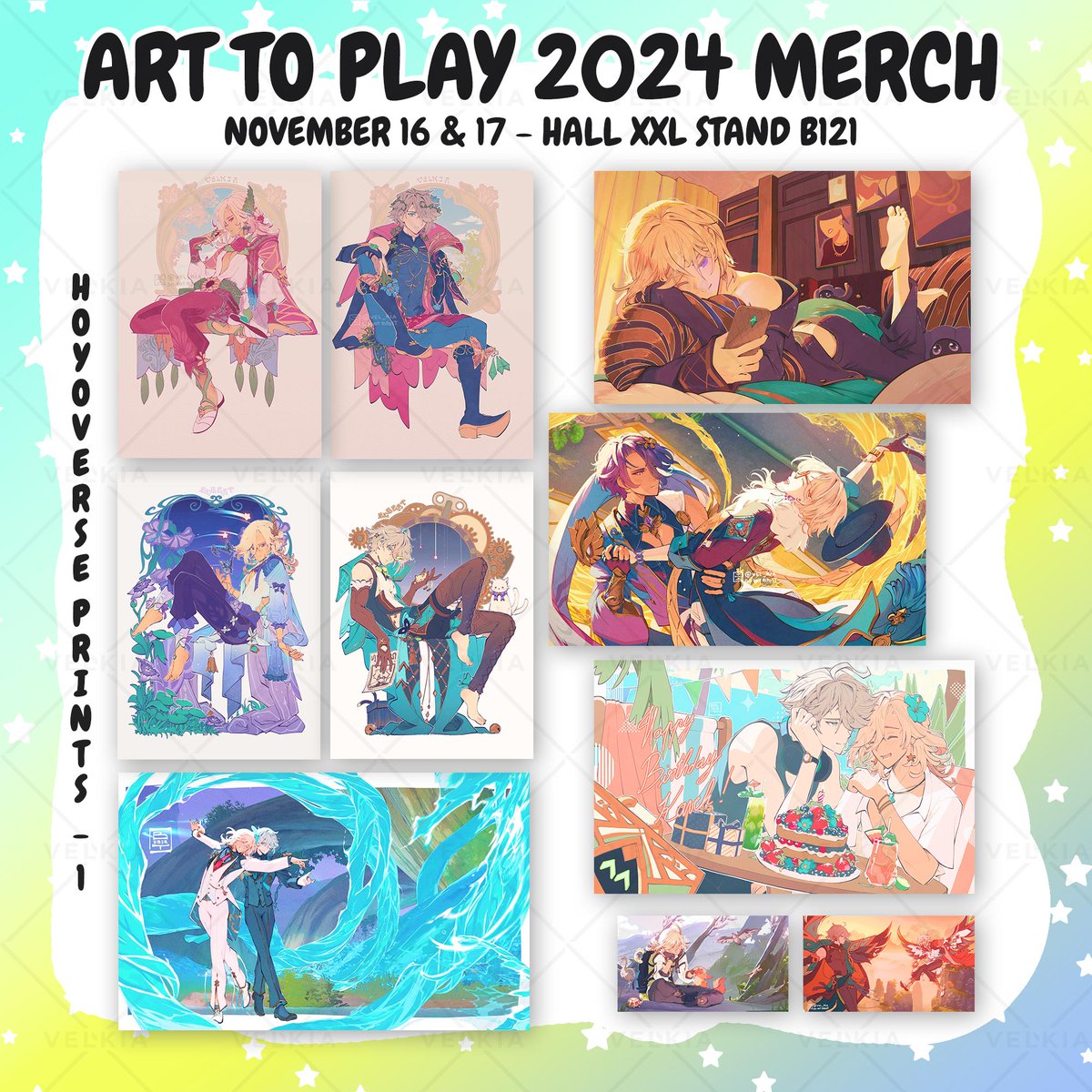 ✨Art to Play Booth✨

Here's all the merch i'll be selling at @arttoplay this year + where to find me! I'll have a big booth so my OCs and Touhou merch will get a table just for them hehe. 

Can't wait to meet you all there 💕

1/3 