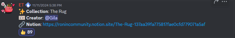 Jefrey1111's tweet photo. @GilaCees @Ronin_Network Let's go RUG https://t.co/8t30P9gpHj