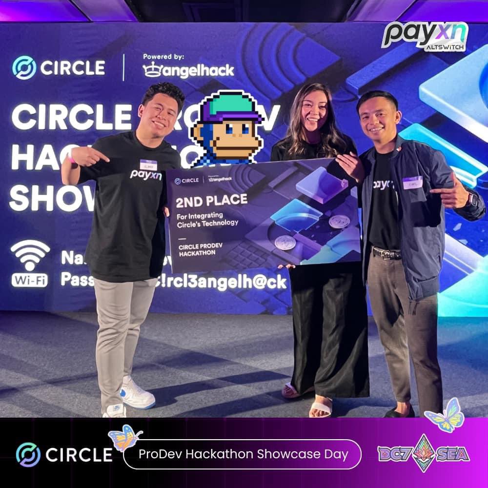 JUST IN:

@payxnsol, Superteam Philippines' members and Radar Team wins second place at <a href="/circle/">Circle</a> ProDev Hackathon bringing home $12,000 in USDC. 🚀

Congrats team! 🔥