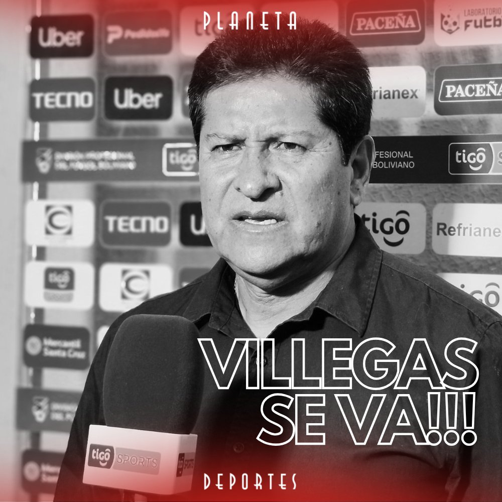 EDUARDO VILLEGAS DEJA WILSTERMANN!!!
El estratega cochabambino deja de ser Director Técnico del equipo aviador.
De forma interina Franz "Chichi" Taboada asumirá la dirección técnica del primer plantel y sera colaborado por Edward Zenteno.
