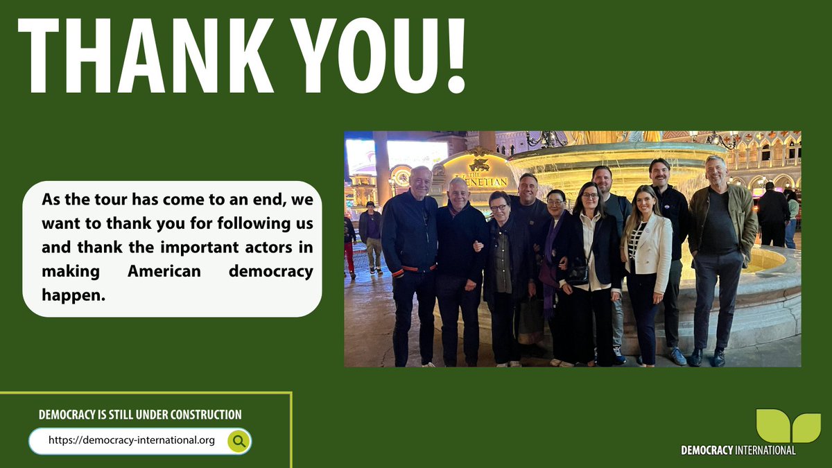 Our team is back from their US Election Monitoring Tour, so we can finally share with you a summary of the trip🇺🇸 Many of the initiatives &amp; campaigns that the team met in the 3 states, demonstrated that democracy in the US is much more than the election of the President alone🗳️✨