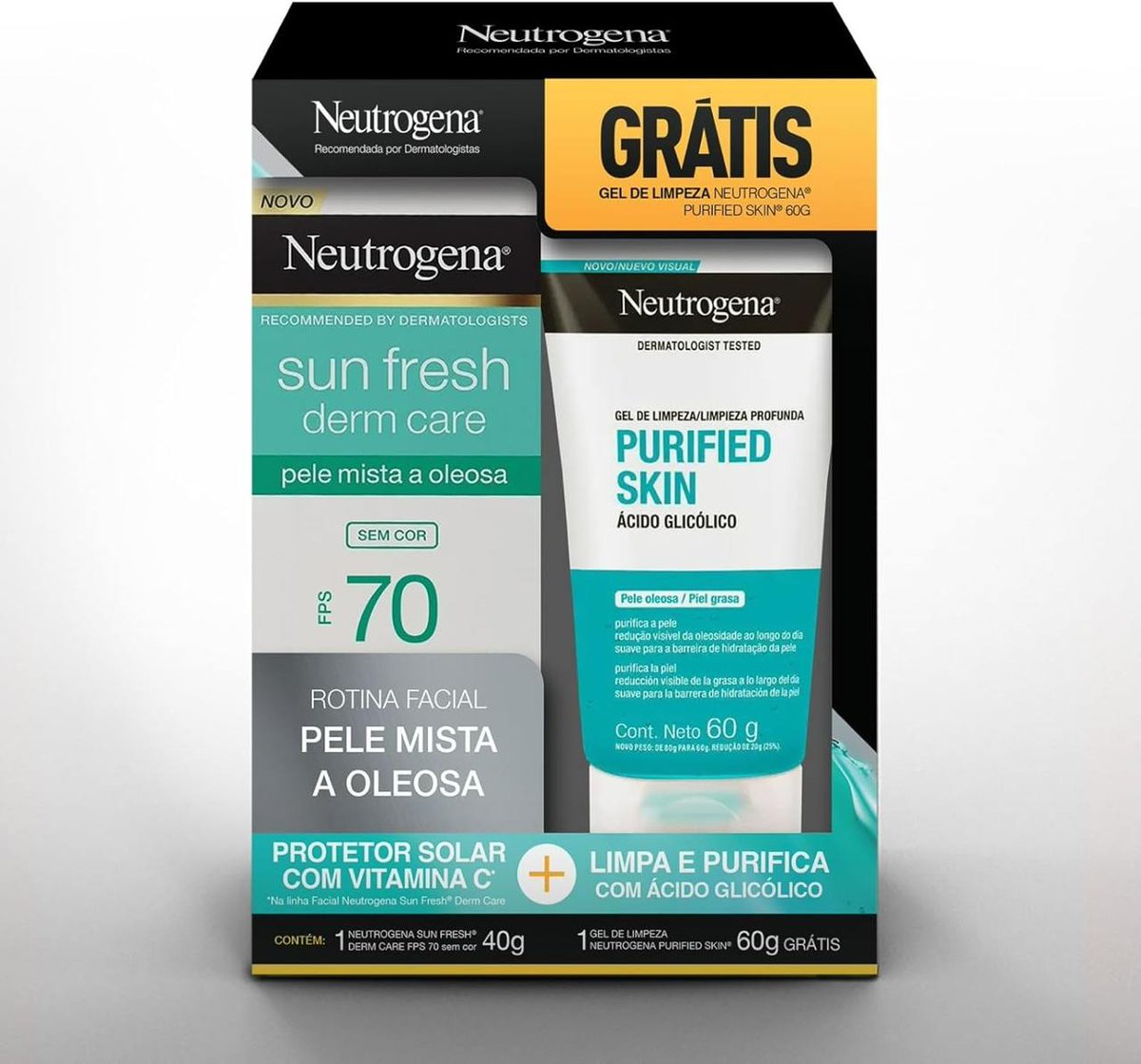 urubupromo's tweet photo. O KIT BÁSICO DA SKIN CARE

Promopack Neutrogena Protetor Solar facial FPS70 40g + Gel de Limpeza ácido glicólico 60g

compre em recorrência (cancele quando quiser)
por 41,37 à vista
https://t.co/EvMYYmW1He https://t.co/n4l4DGadXU