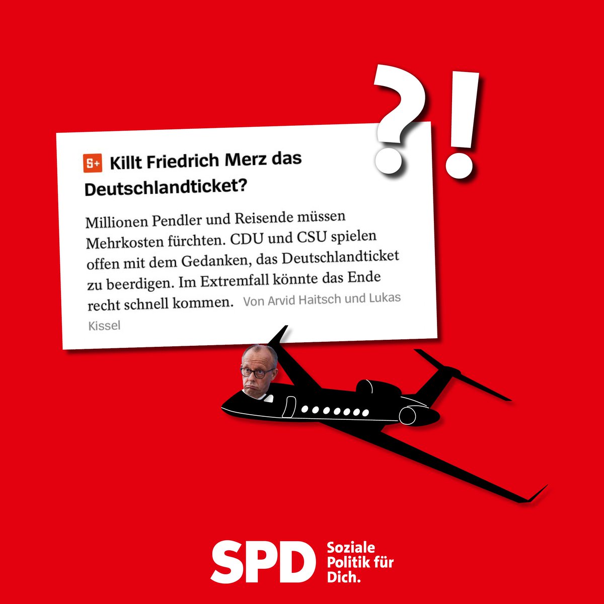 Nur wer abgehoben weit weg von der Lebensrealität von Millionen Menschen im Privatflieger oder in der Dienstlimousine unterwegs ist, kann einfach ignorieren wie wichtig für aktuell rund 13 Millionen Nutzer das Deutschlandticket ist.