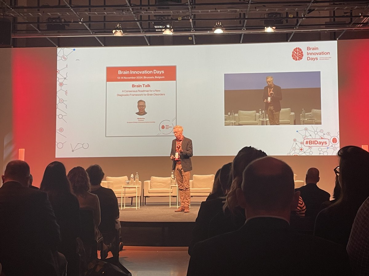 ECNP (@ecnptweets) on Twitter photo Live now at #BIDays2024: ECNP President <a href="/MartienKas/">Martien Kas</a> is presenting now his talk 'A consensus roadmap for a new diagnostic framework for brain disorders'. #ECNP #psychiatry #BrainDisorders Live now at #BIDays2024: ECNP President <a href="/MartienKas/">Martien Kas</a> is presenting now his talk 'A consensus roadmap for a new diagnostic framework for brain disorders'. #ECNP #psychiatry #BrainDisorders