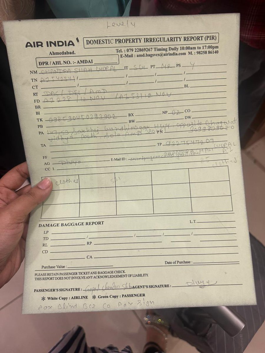 uttamkum's tweet photo. 2. Even after submitting all the required paperwork, there is no update. Ahmedabad local office too is non-responsive. @airindia Is this the standard of world class service? https://t.co/CIamyoKrco