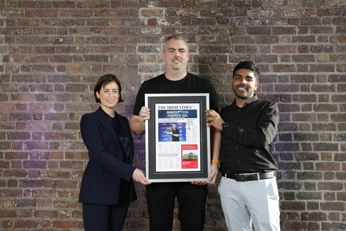 The winner of the Design &amp; Manufacturing award, sponsored by SISK is Better Futures for their platform to support engineers in using AI. #ITInnovationAwards