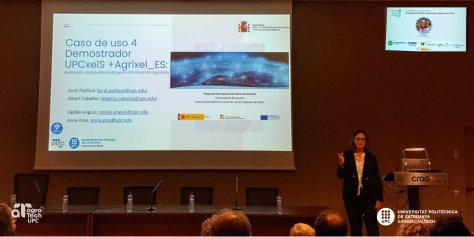 AgrotechUPC's tweet photo. 🎤 Avui II #ForumBIB: Intel·ligència Artificial 🌾🤖 en agricultura!
Ponència inaugural amb Anna Gras de la UPC #agrotechUPC al CRAG.
🔍 Descobreix casos d'ús com #UPCxels, #Agrixels i projectes com #SYMBIOSYST i #RENOVATE.
#IA #Agricultura #Innovació #EspaiDadesCompartides https://t.co/5XCBWZqfSe