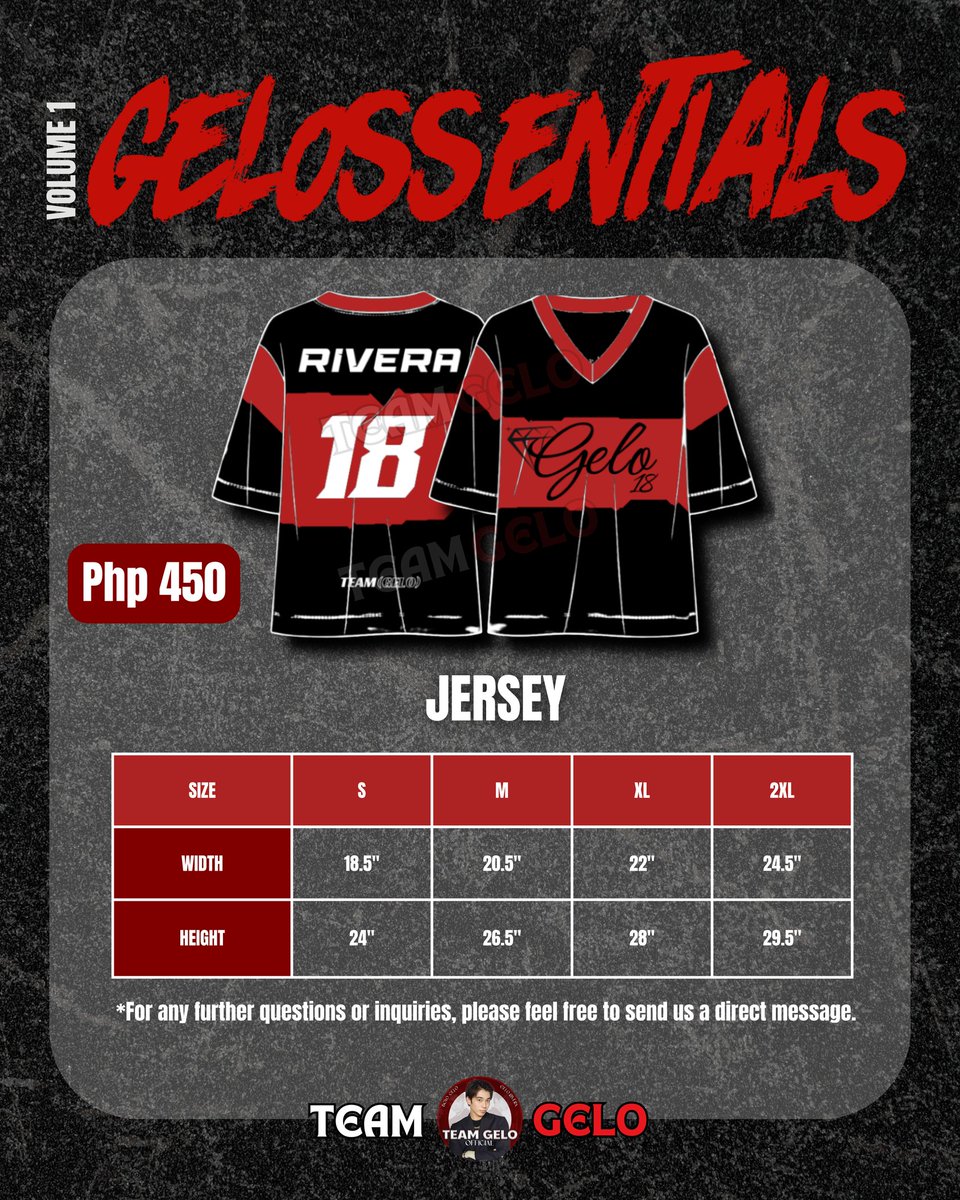 TeamGELOfficial's tweet image. Jersey

#GELOSSENTIALS