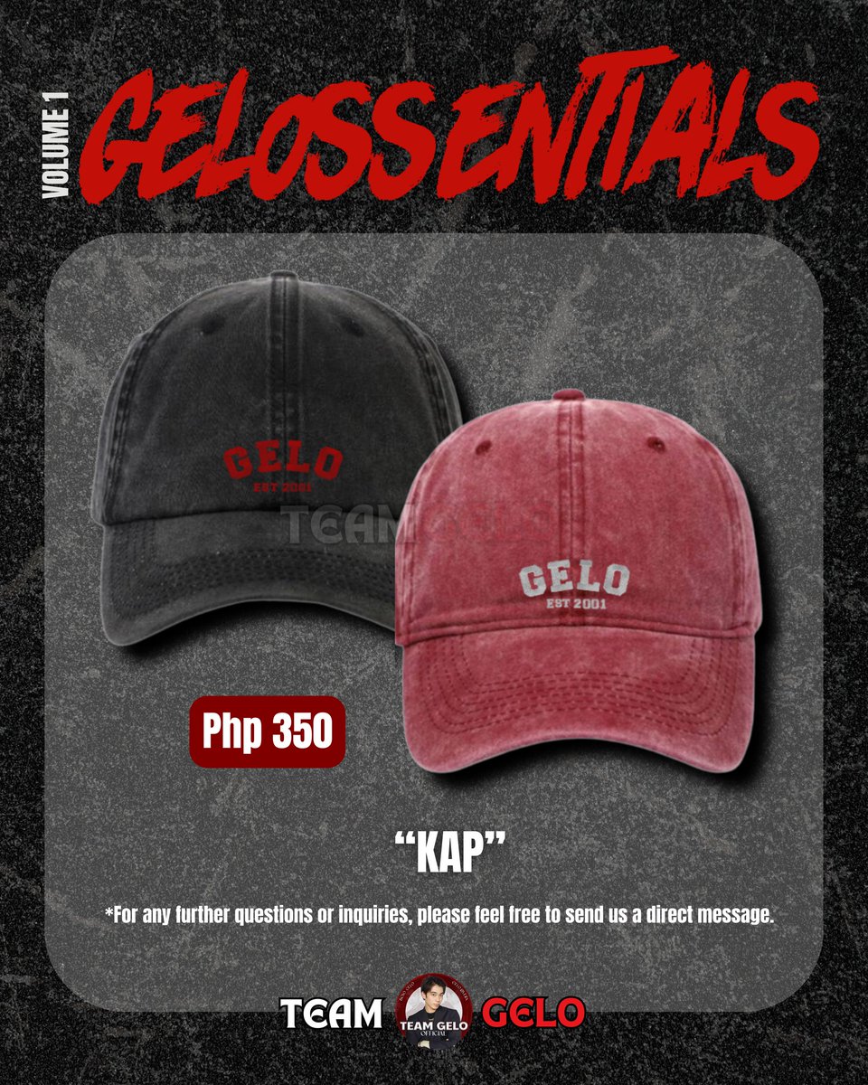 TeamGELOfficial's tweet image. Kap and Cloth Banner

#GELOSSENTIALS