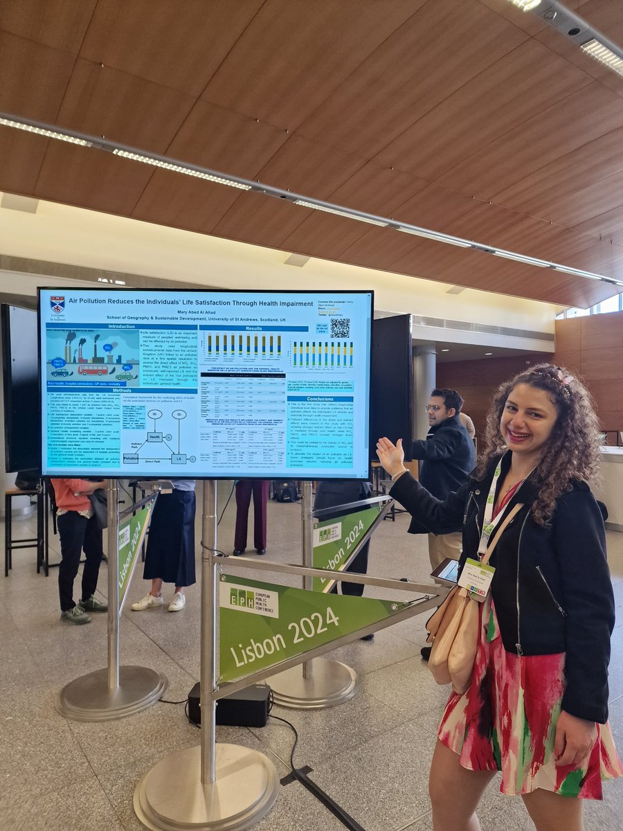 Mary Abed Al Ahad (@ahadmary) on Twitter photo Wohoooooo, we kick of at the European Public Health conference in Lisbon #EPH2024 with a poster on air pollution and life satisfaction, so excited!
<a href="/StAndrewsSGSD/">St Andrews Geography & SD</a>
<a href="/IMPRS_PHDS/">IMPRS-PHDS</a>
<a href="/GeoPopHealthStA/">Population & Health Research</a>
<a href="/CPCpopulation/">CPC</a> Wohoooooo, we kick of at the European Public Health conference in Lisbon #EPH2024 with a poster on air pollution and life satisfaction, so excited!
<a href="/StAndrewsSGSD/">St Andrews Geography & SD</a>
<a href="/IMPRS_PHDS/">IMPRS-PHDS</a>
<a href="/GeoPopHealthStA/">Population & Health Research</a>
<a href="/CPCpopulation/">CPC</a>