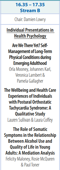 Best of luck to Lauren Sullivan <a href="/MUpsychdept/">MU Psychology</a> who will be presenting her qualitative research on the wellbeing and healthcare experiences of people living with #pots at the <a href="/PsychSocIreland/">Psychological Society of Ireland</a> #PSIConf24 this afternoon