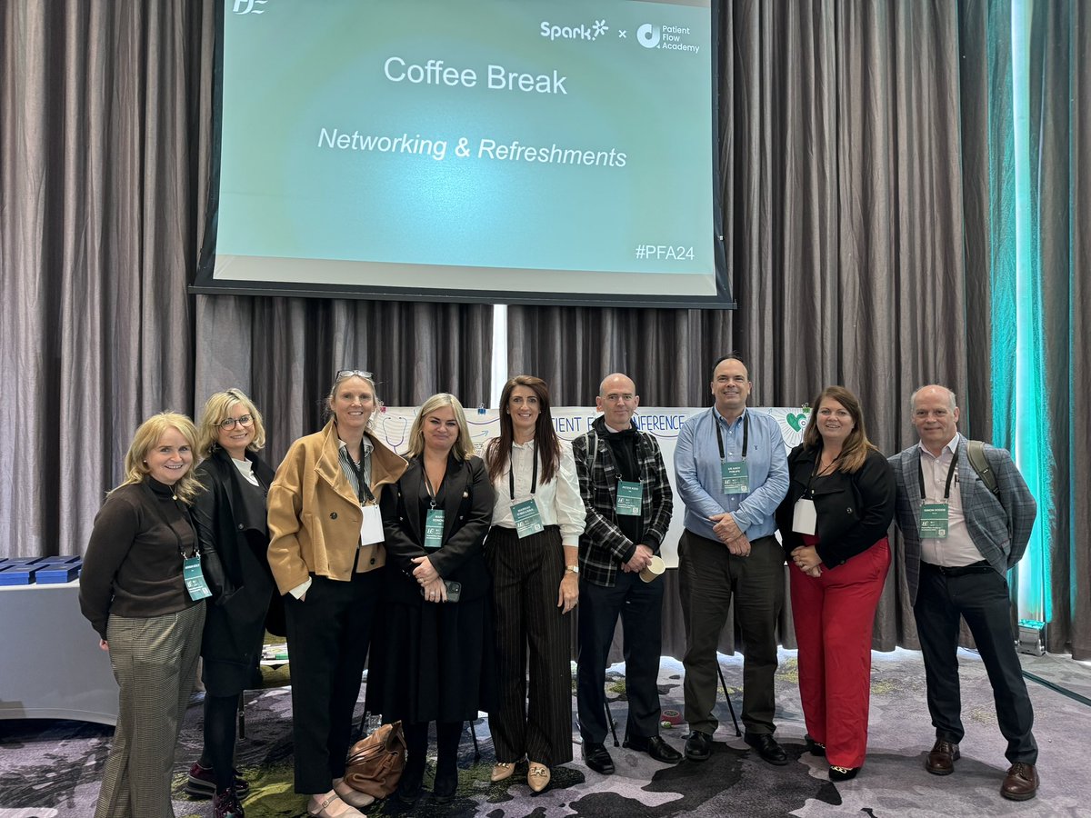 HSE Patient Flow Academy Conf 2024’ 
Great discussions on patient/family &amp; staff perspectives/experiences. High impact changes required to improve patient experience through their care journey explored integration &amp; AI to assist digitally enabled society. #PFA24