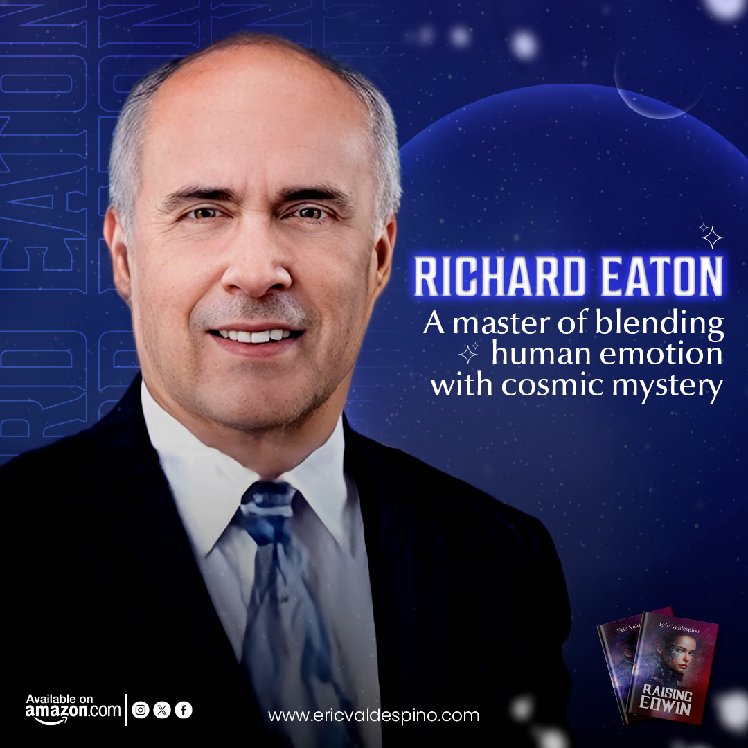 raising_edwin's tweet photo. Richard Eaton masterfully weaves human emotion with cosmic intrigue in Raising Edwin. Immerse yourself in his unique vision.

Get your copy today!
https://t.co/x6ERLHdM2D

#SciFi #spaceadventure #cosmicjourney #authors #WritingCommunity #writers #Hollywood https://t.co/0gPJLc1Xo7