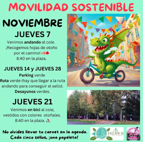 Aunque no residas en el pueblo, "Movilidad sostenible" también es para ti. 🅿️💚Mañana: parking, ruta y desayunos verdes. Camina lo que puedas, siempre hay una opción más sostenible que llegar hasta la puerta con malos humos. ampafelipeiiblog.wordpress.com/2024/11/13/mov…