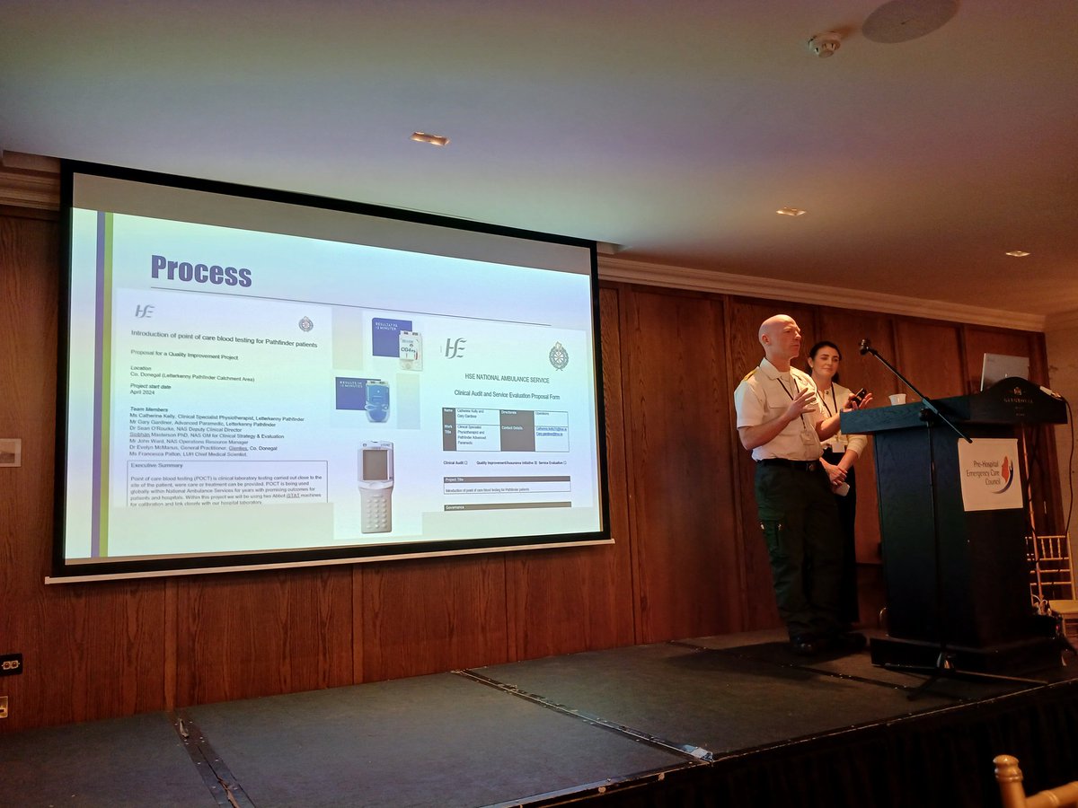 Shane Devlin (@shane_banjo) on Twitter photo Well done to Gary and Catherine on their amazing prehospital point of care blood testing project!
<a href="/GaryGar10114613/">Gary GardinerNAS</a>
#PHECC24 Well done to Gary and Catherine on their amazing prehospital point of care blood testing project!
<a href="/GaryGar10114613/">Gary GardinerNAS</a>
#PHECC24