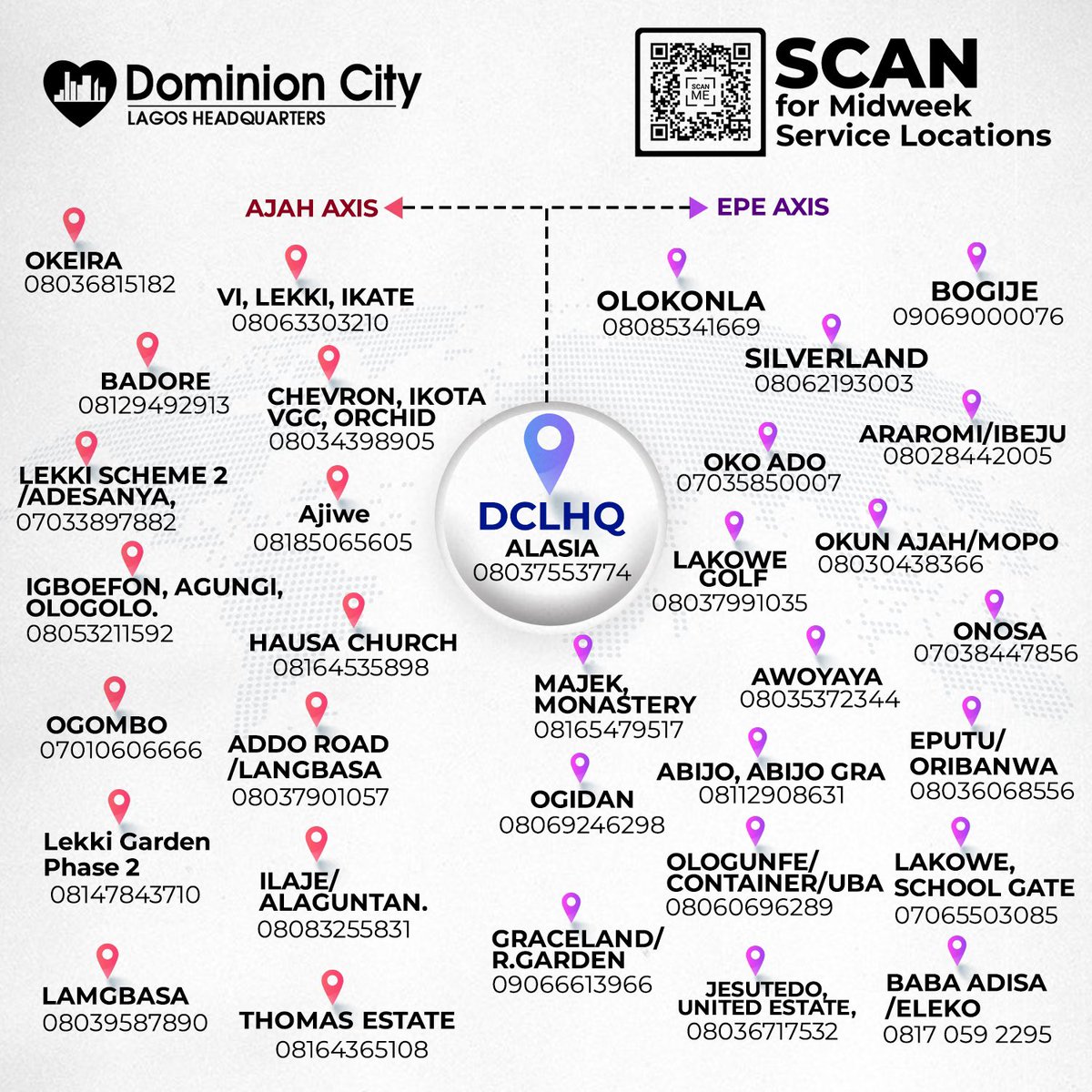 dominioncitylag's tweet photo. Join us today as we continue our study on the keys to growth, increase and multiplication.
Don’t miss this.
Time: 6PM
Scan barcode for midweek location
#DominionCity #DCLagosHq #MidweekService #KeysToGrowth https://t.co/x806rXaZ4i