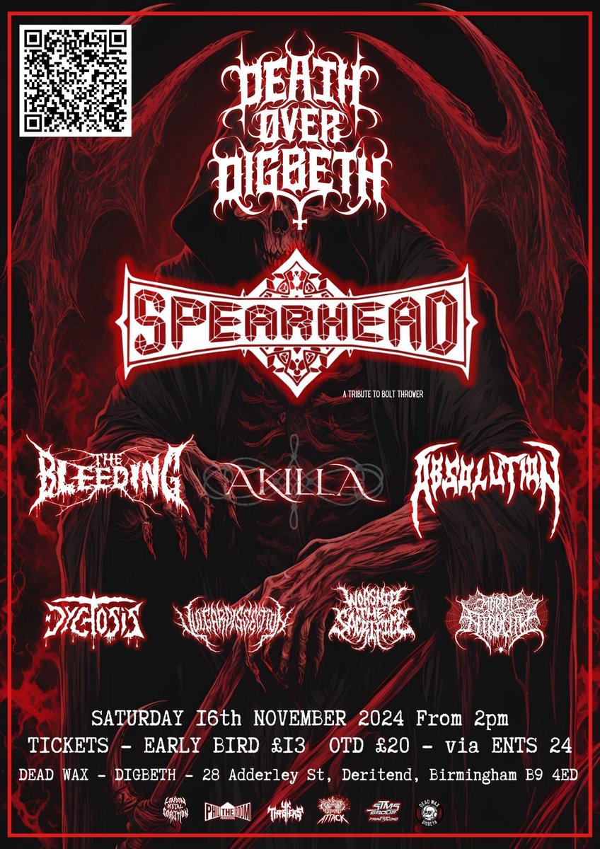 Heads up! This weekend, we're playing two festivals:

Friday, 15 – Eradication Festival at <a href="/FuelCardiff/">Fuel Rock Club</a>, Cardiff
Saturday, 16  – Death Over Digbeth at <a href="/DeadWaxDigbeth/">Dead Wax Digbeth</a>, Birmingham

Come down and let’s tear it up together! 🔥🤘
<a href="/RoomForMoreRec1/">Phil The Room Promotions</a> 
<a href="/RedefiningDark/">Redefining Darkness Records</a> 
@DeathMetalMum