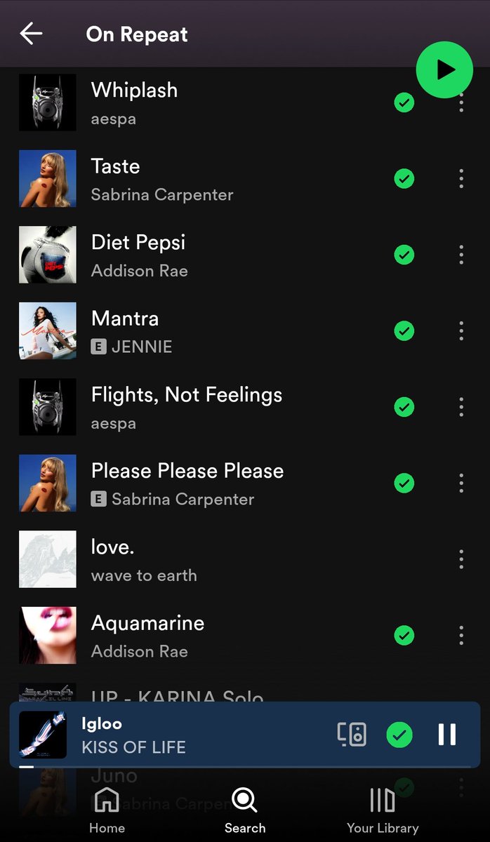 I only listen to great artists