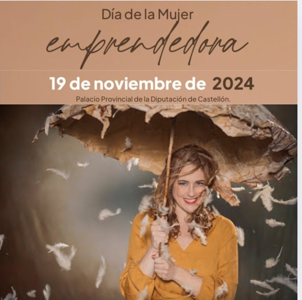 "La DANA nos recuerda que la resiliencia y la determinación son clave para emprender en la incertidumbre. Hablamos de esto el 19N en Castellón. ¡Te espero! #DíaMujerEmprendedora"
docs.google.com/forms/d/e/1FAI…