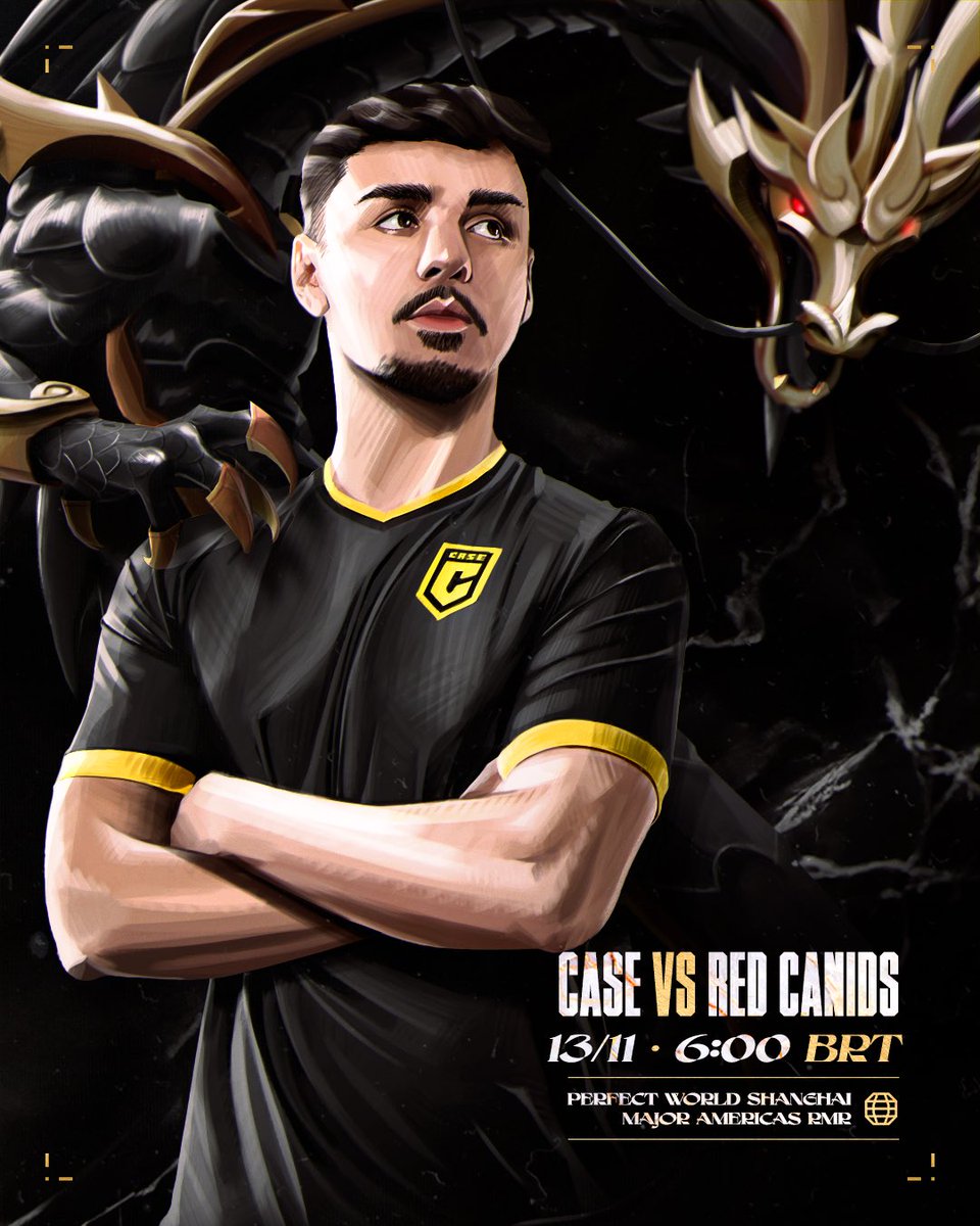 Case Esports 🟡 (@caseesports) on Twitter photo Só a vitória interessa para seguimos vivos no sonho do Major!
🆚 <a href="/REDCanids/">RED Canids Kalunga</a>
⏰ 06h 🇧🇷 (17h 🇨🇳)
📺 twitch.tv/pgl_cs2
Encontro vocês na torcida! Vamos juntos buscar a virada 💛🖤
#GoCase #ShanghaiMajor2024 Só a vitória interessa para seguimos vivos no sonho do Major!
🆚 <a href="/REDCanids/">RED Canids Kalunga</a>
⏰ 06h 🇧🇷 (17h 🇨🇳)
📺 twitch.tv/pgl_cs2
Encontro vocês na torcida! Vamos juntos buscar a virada 💛🖤
#GoCase #ShanghaiMajor2024