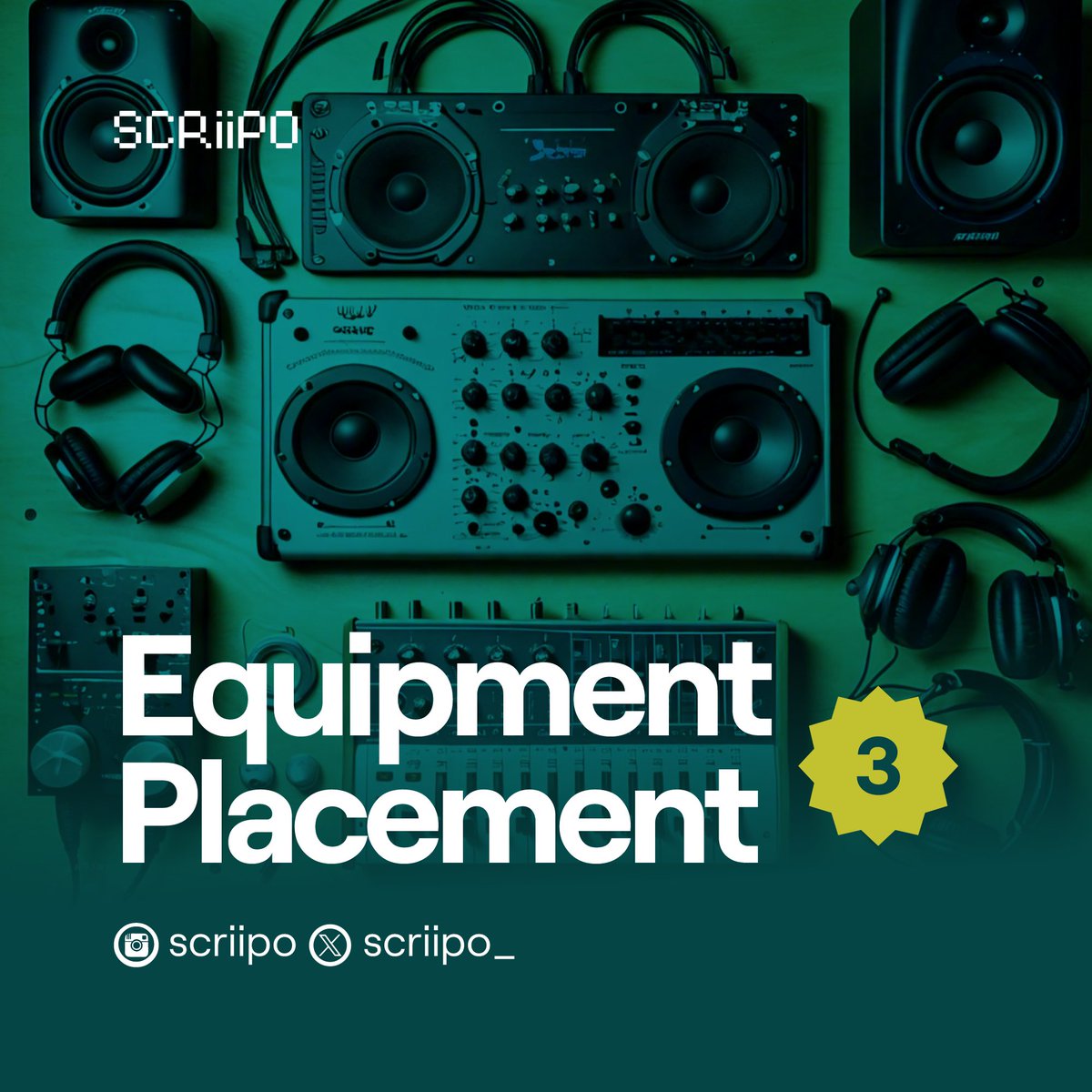 scriipo_'s tweet photo. Organize strategically to maximize both space and sound quality in your studio. 

#equipmentplacement #musicstuido #equipment #desk #monitor #scriipo https://t.co/ifDKhtkMRD