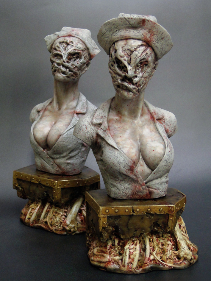 Roswell_Japan's tweet photo. Silent Sisters kit 2体セット
サイズ：1/4scale（高さ約21cm、台座含む）
Gillman Production
sculpted by William Parquet
取り寄せとなりますので約1ヶ月程度お待ちくださいませ。
完成品の販売もしております。
https://t.co/St3p0zDYv9
https://t.co/UqZ7s7r4Gt https://t.co/Dyc2iQikak