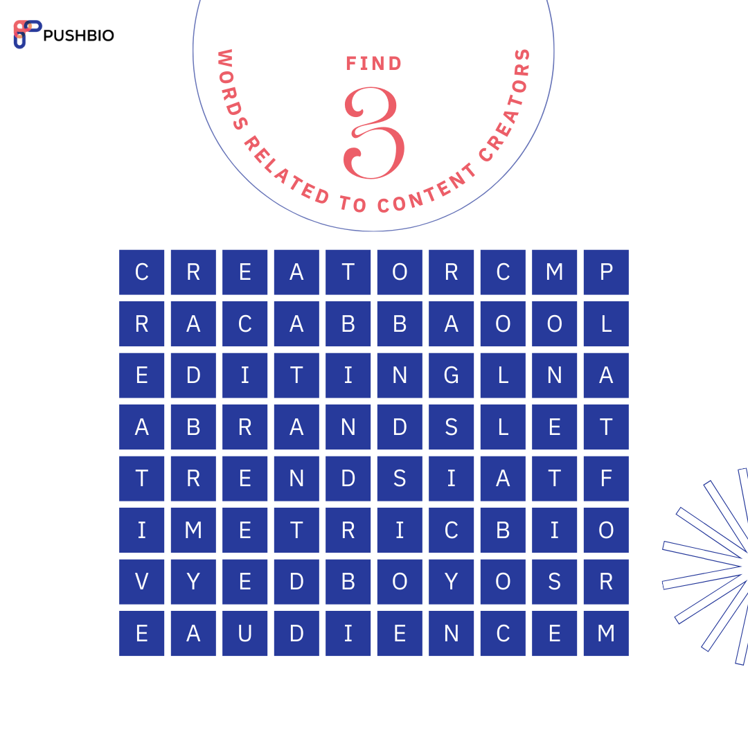 Pushbio's tweet photo. Find three(3) words related to content creators!🤩
Readyyyyyyyyy? Let's go 🚀🚀🚀🚀
Drop what you see in the comment section.
#linkinbio
#biolink
#linktree
#customlink
#linkinbioapp
#biolinkapp
#linktreealternative
#biolinkalternative
#socialmediatools
#digitaltools https://t.co/RKDyKWJBul