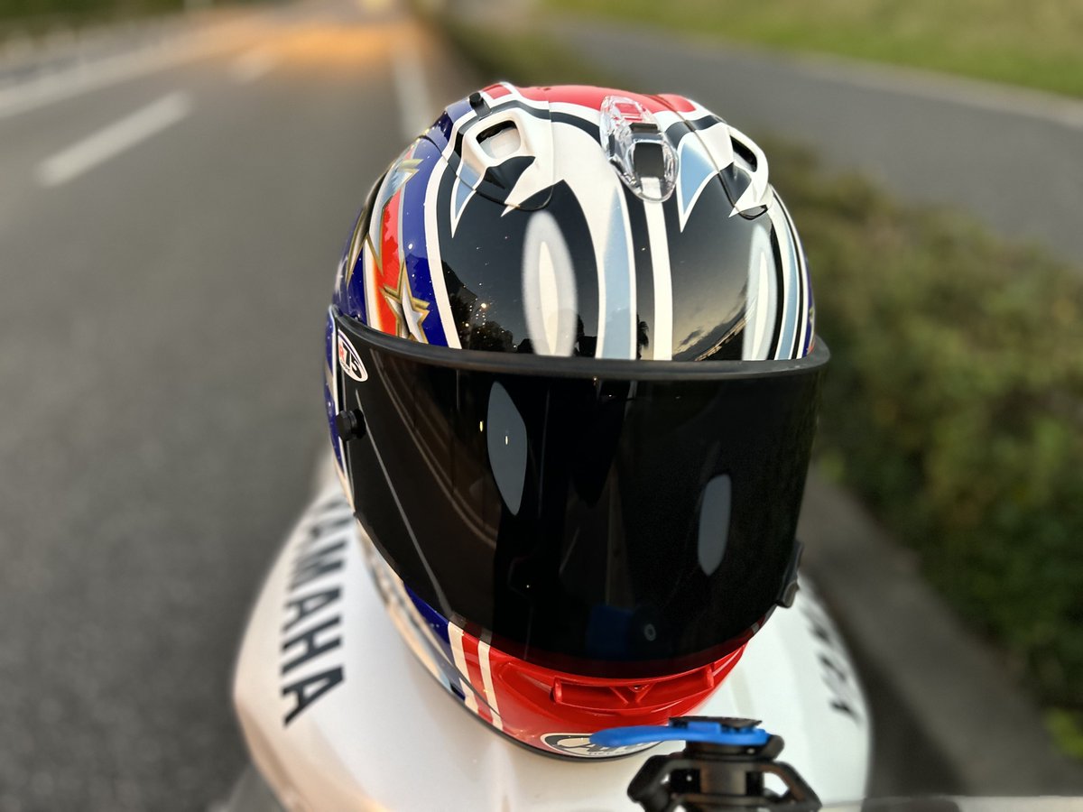 yzfvr46's tweet photo. 東雲ライコでフィッティングしてもらったから試走
サイズ下げて帽体小さくなったからすごく良い感じ https://t.co/ta5JwH9F4d