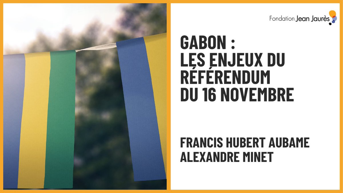 🎥🇬🇦 Le 16 novembre, le Gabon votera pour ou contre une nouvelle constitution sous la transition du général Oligui Nguema. Francis Hubert Aubame (Parti souverainiste-écologiste) se positionne pour le "non".
jean-jaures.org/videos-podcast…