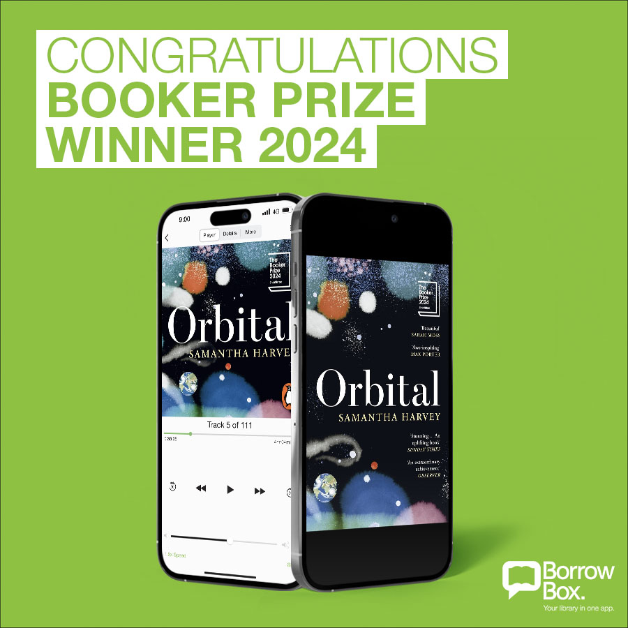 BorrowBox's tweet image. Congratulations to Booker Prize 2024 Winner, Orbital by Samantha Harvey. Discover this extraordinary novel, available on #BorrowBox. 

@TheBookerPrizes @vintagebooks

Download BorrowBox here: 
iOS:shorturl.at/PP7h
Android: shorturl.at/THD75