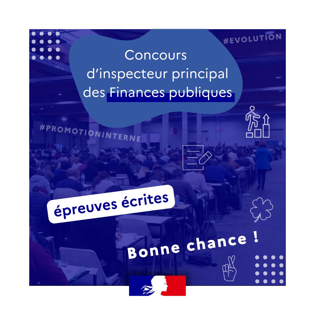 ENFiP_officiel's tweet photo. 🍀🤞 Bonne chance à tous les candidats qui passent les épreuves écrites du concours professionnel d’inspecteur principal de la @dgfip_officiel.
➕ d'informations sur les parcours aux Finances publiques : https://t.co/0hYfIdaFmj
#PromotionInterne #Evolution #RLFP https://t.co/X1szLahjDf