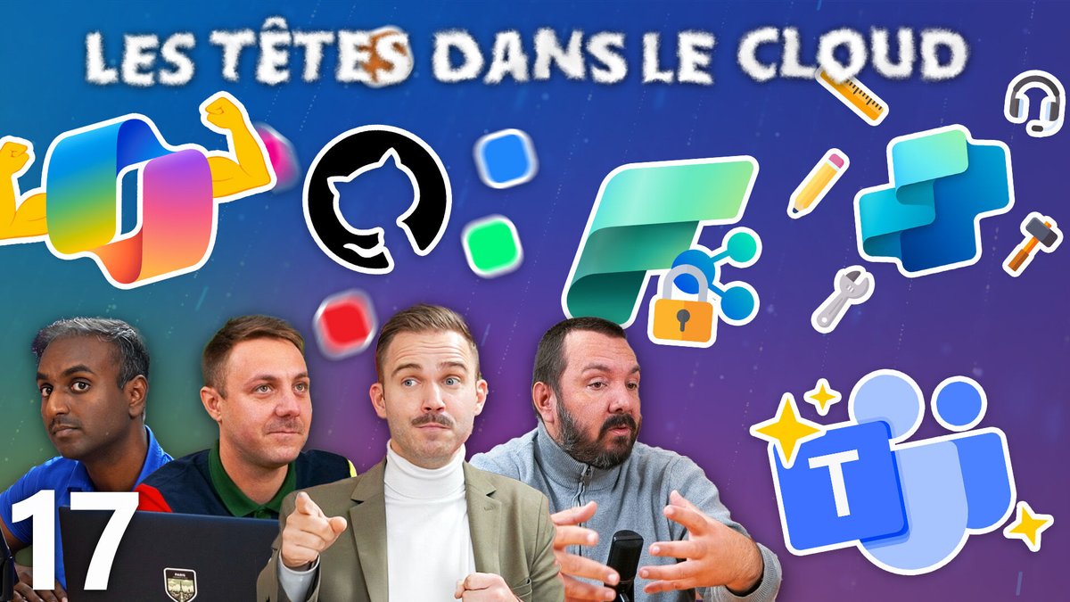 Retrouvez le dernier épisode des Têtes dans le Cloud ! 🤩

👥 Teams repensé
🎨 Copilot Studio &amp; citizen dev
💼 Nouveautés Copilot 365
🔒 Microsoft Fabric &amp; données
💡 GitHub Low Code

🎥 À voir ici : bit.ly/4foRwwL
