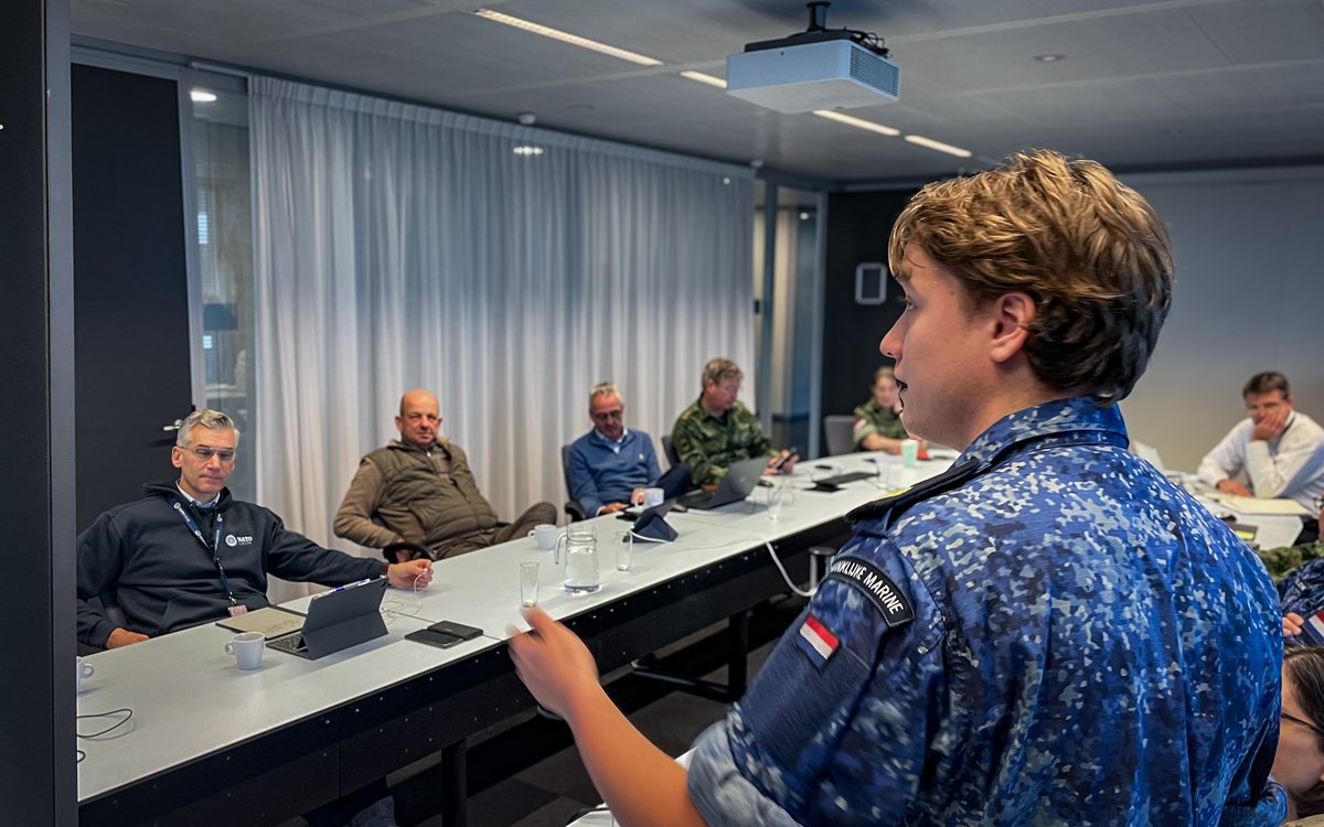 During a Wednesday morning meeting, KPLAO Sam, Defensity College student, conducted a workshop on generative AI, covering its history, various types, technological impact, benefits, and potential challenges for military operations.

More information: c2coe.org/knowledge-shar…