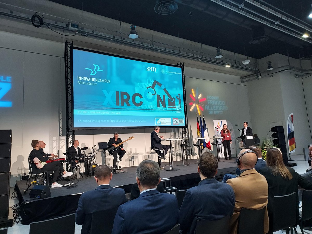 InnovationCampus Future Mobility (ICM) (@icm_bw) on Twitter photo Innovation across Borders 🇫🇷🤝🇩🇪 ICM at Forum Franco-Allemand. We showcased: 
XIRCON: Revolutionizing manufacturing with #DigitalTwins and #AI for faster, error-free reconfiguration. 
Mini-eVee: A sustainable vehicle concept for urban mobility with 3D-printed parts and CFK tech. Innovation across Borders 🇫🇷🤝🇩🇪 ICM at Forum Franco-Allemand. We showcased: 
XIRCON: Revolutionizing manufacturing with #DigitalTwins and #AI for faster, error-free reconfiguration. 
Mini-eVee: A sustainable vehicle concept for urban mobility with 3D-printed parts and CFK tech.