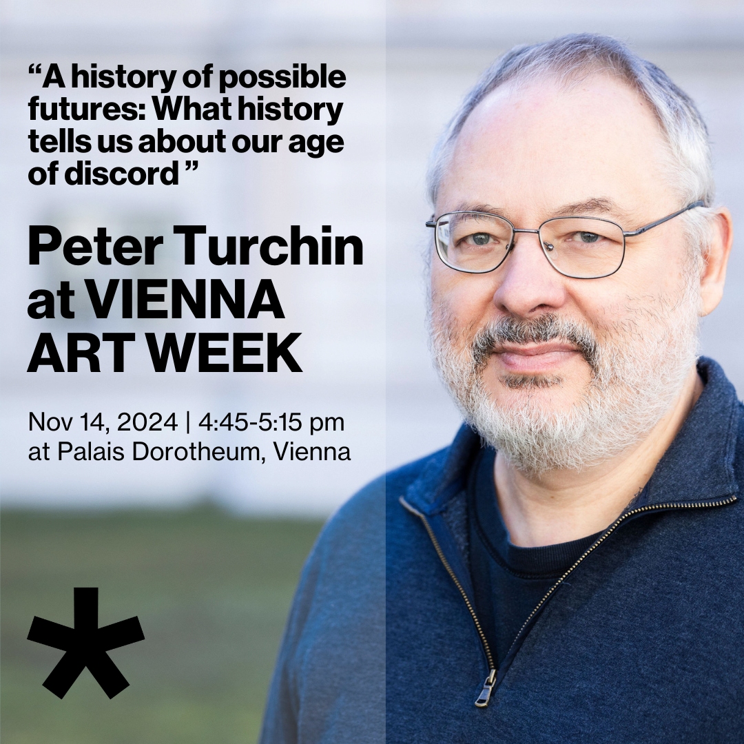 Complexity Science Hub (@cshvienna) on Twitter photo 👉 Event Tip: Peter Turchin at VIENNA ART WEEK!
This year’s theme, Facing Time, brings together international voices from #art, #business, and #science to explore the concept of time from diverse perspectives.
<a href="/Peter_Turchin/">Peter Turchin</a>, who leads the Social Complexity & Collapse 👉 Event Tip: Peter Turchin at VIENNA ART WEEK!
This year’s theme, Facing Time, brings together international voices from #art, #business, and #science to explore the concept of time from diverse perspectives.
<a href="/Peter_Turchin/">Peter Turchin</a>, who leads the Social Complexity & Collapse