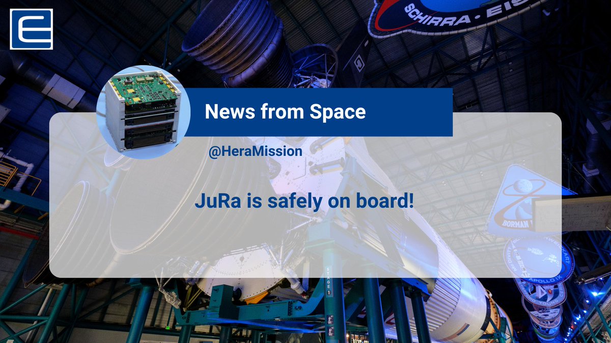 Fresh updates directly from #space🛰️

Good news about the <a href="/ESA_Hera/">ESA's Hera mission</a> planetary defense mission🚀: we are happy to announce that we received the first #telemetry one month after the launch🌌
All the checkout operations are completed with success🎉
Stay tuned ℹ️