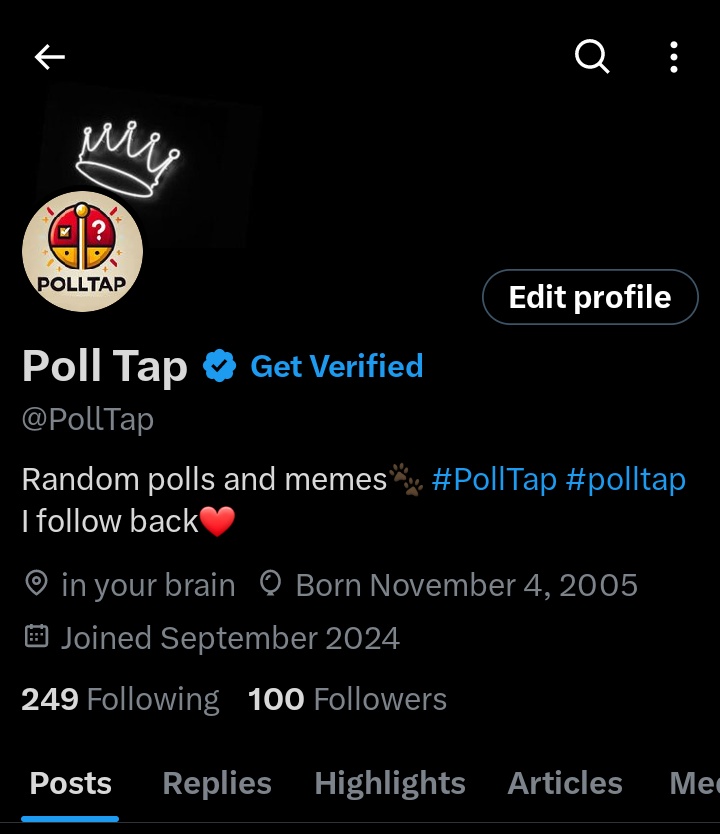 PollTap's tweet photo. 100 followers🥳❤
Thank y'all❤❤❤ https://t.co/TDKbJypqwp