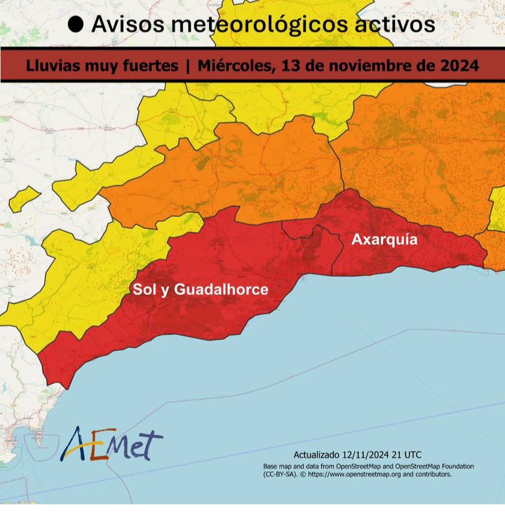 libeuropa_nerja's tweet photo. AVISO IMPORTANTE: Ante la previsión de DANA, hoy miércoles vamos a permanecer cerrados. Disculpad las molestias y cuidaos mucho. https://t.co/TlplsNRO42