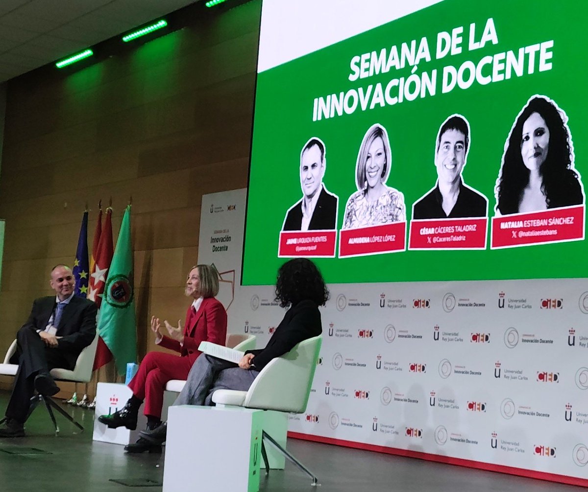 Excelente inauguración de las Jornadas de Innovación Docente en la <a href="/urjc/">URJC</a> en el campus de Alcorcón. Aprender a enseñar dentro y fuera del aula por la Calidad Educativa.