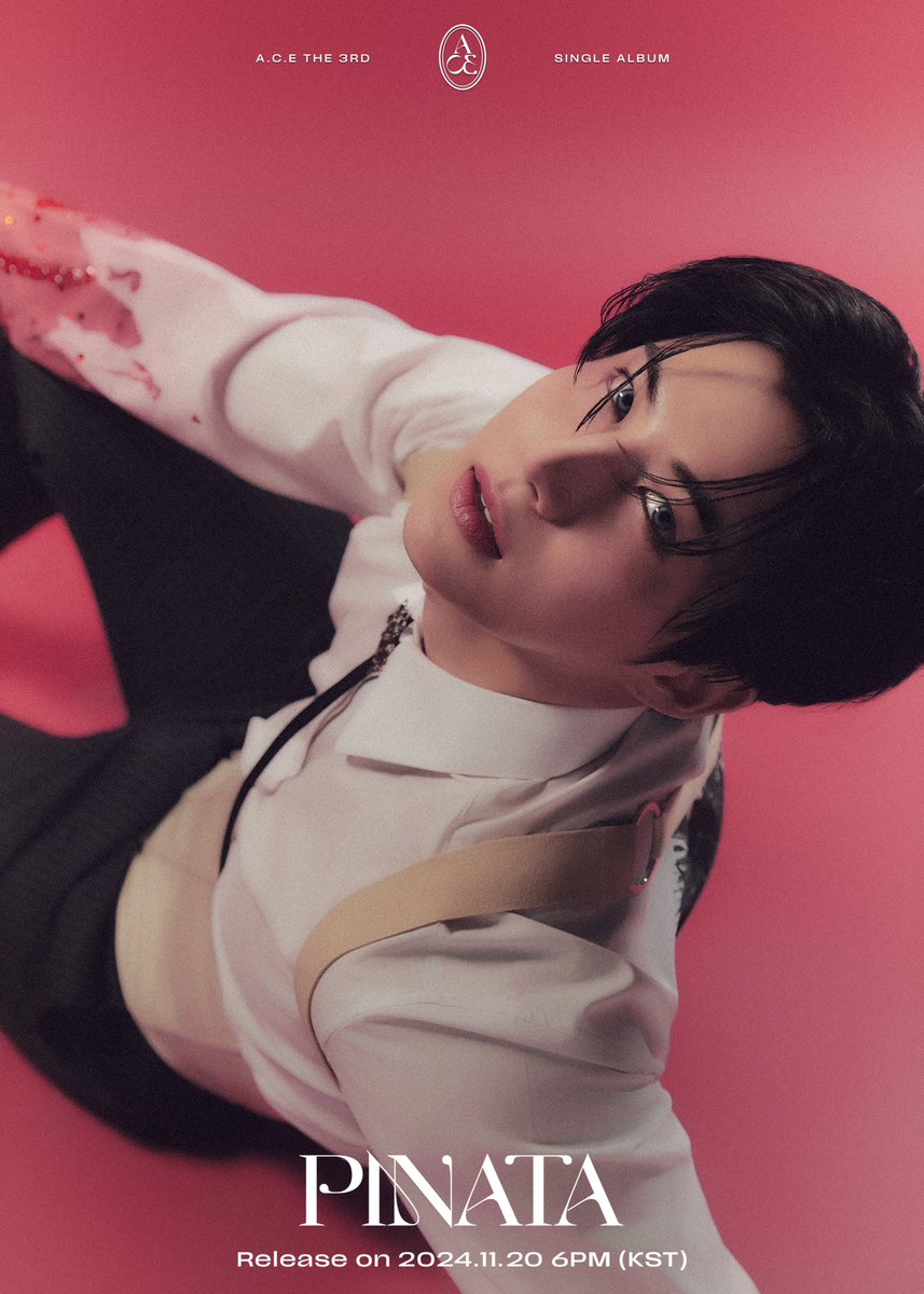 official_ACE7's tweet image. [#ACE_COMEBACK]

#AcePINATA 
𝐀.𝐂.𝐄 𝐓𝐡𝐞 𝟑𝐫𝐝 𝐒𝐢𝐧𝐠𝐥𝐞 𝐀𝐥𝐛𝐮𝐦 𝐏𝐈𝐍𝐀𝐓𝐀

• Destroyed Mirror ver. #WOW

🎧 Release on
2024.11.20 WED 6PM (KST)

#ACE #PINATA
#에이스 #피냐타 #와우
