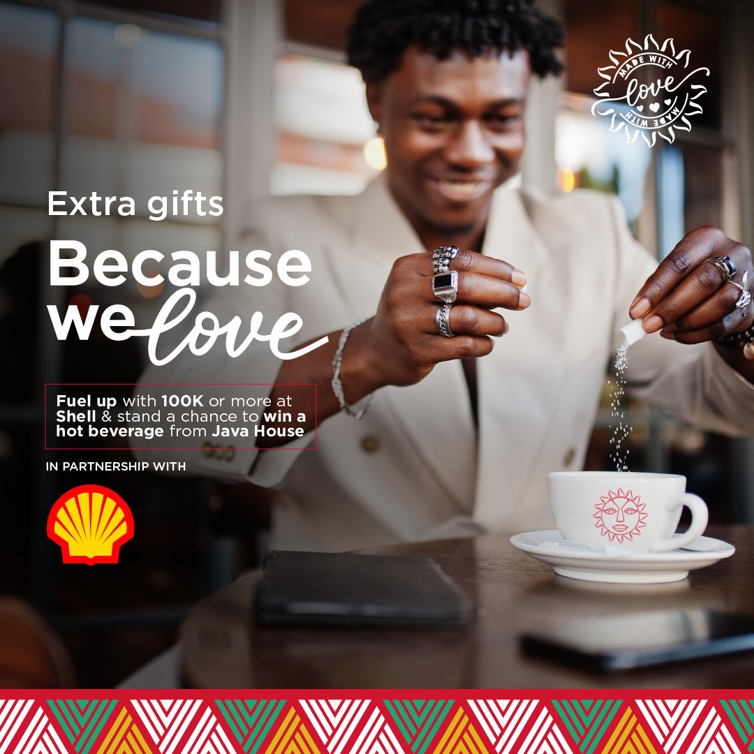 JavaHouseUG's tweet image. Enjoy something extra brew-tiful.☕❤️
Spend 100K of fuel at a SHELL fuel station and stand a chance to enjoy a hot coffee at JAVA House.⛽️💯
#JAVAAt10 #MadeWithLove