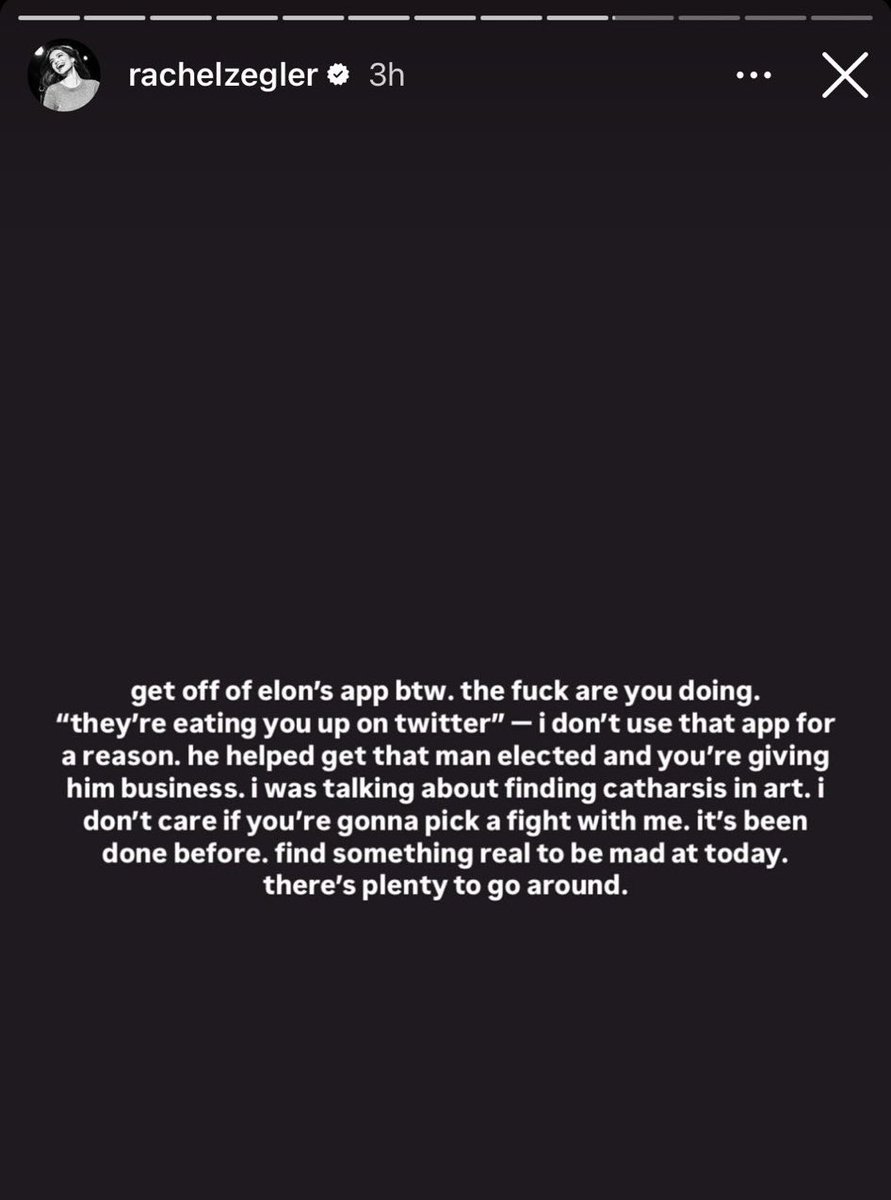 mynerdyhome's tweet image. Rachel Zegler hopes Trump supporters never know peace, tells her followers to get off X because Elon Musk supported Trump, and ends with- “Fuck Donald Trump.”

THIS is Disney’s Snow White. (btw she probably won’t face any consequences for posting this by Disney due to their…