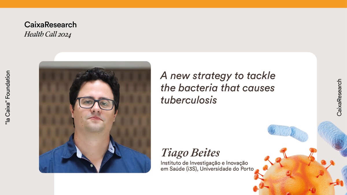 CaixaResearch (@caixaresearch) on Twitter photo In 2022, tuberculosisš¦ caused 1.3 M deaths worldwide and 10 M new infections.
Current treatments are effective but complex, long, and hard to access in low-income countries.
š¬ With #CaixaResearch, <a href="/tiagobeites/">Tiago Beites</a> will explore a new strategy to tackle the survival of the bacteria In 2022, tuberculosisš¦ caused 1.3 M deaths worldwide and 10 M new infections.
Current treatments are effective but complex, long, and hard to access in low-income countries.
š¬ With #CaixaResearch, <a href="/tiagobeites/">Tiago Beites</a> will explore a new strategy to tackle the survival of the bacteria
