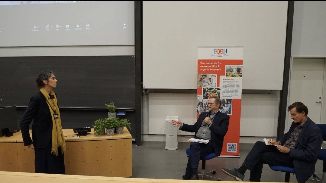 FQH 2024 Conference 11-13 November in Copenhagen hosted a Panel discussion with experts from the EC and Aarhus University! was organised by ICROFS-CORE Organic. #OrganicTargets4EU! <a href="/ICROFS/">ICROFS</a> <a href="/TPOrganics/">TP Organics</a>