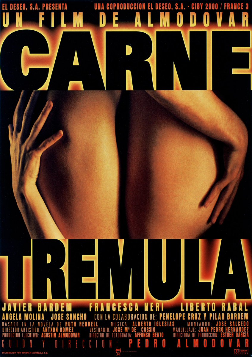 <라이브 플래쉬>(1998) 원제| Live Flesh 출연| 하비에르 바르뎀, 프란체스카 네리 장르| 드라마, 멜로/로맨스 러닝 타임| 90분 관람 등급| 청소년관람불가...